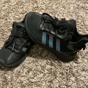 Toddler girls black adidas
